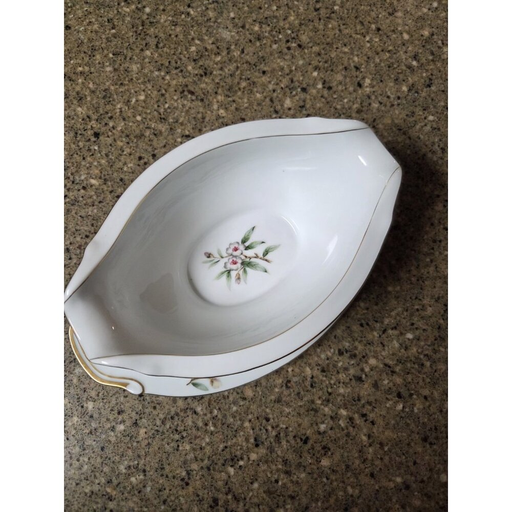 SeYei Gravy Boat Wild Cherry Pattern Fine China Japan Se Yei 1958 - Picture 8 of 13